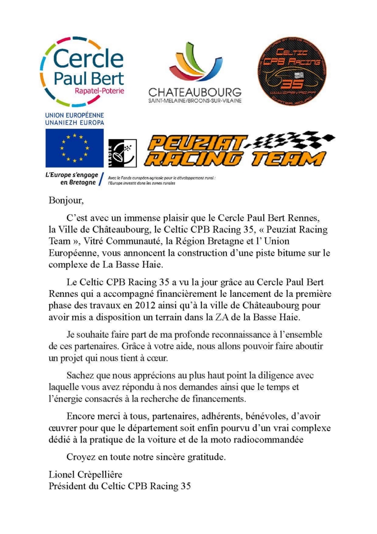 Circuit bitume c'est signé !